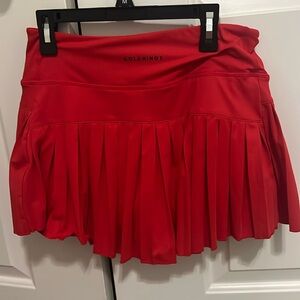 Red GOLD HINGE tennis skirt❤️‍🔥